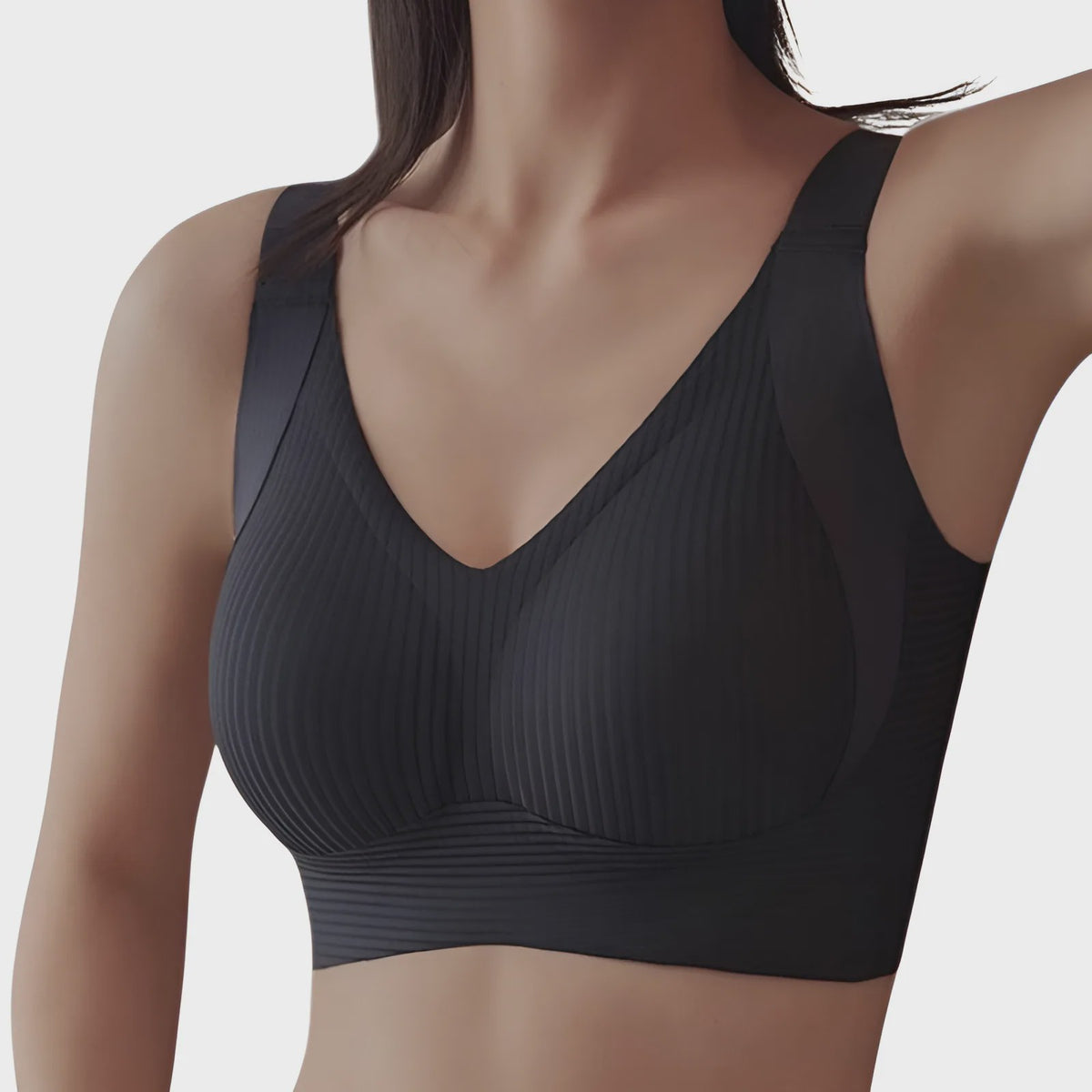 Comfortabele Draadloze Minimizer BH met Volledige Bedekking, Ademend en Naadloos met Zijsteun