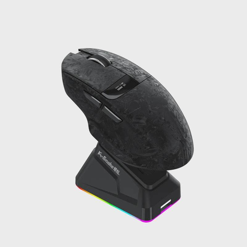 Lenovo Draadloze Gaming Muis: 3 Modi, 35K DPI, Ergonomisch, LED Display & Laadstation
