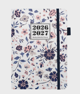 Bloemen A5 Planner 2026-2027: Week & Maand Overzicht met 144 Pagina's
