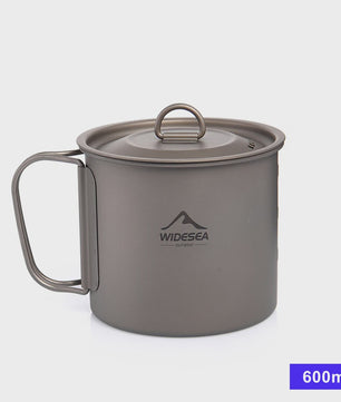Widesea Titanium Camping Mok - Lichtgewicht & Duurzaam Outdoor Tafelgerei