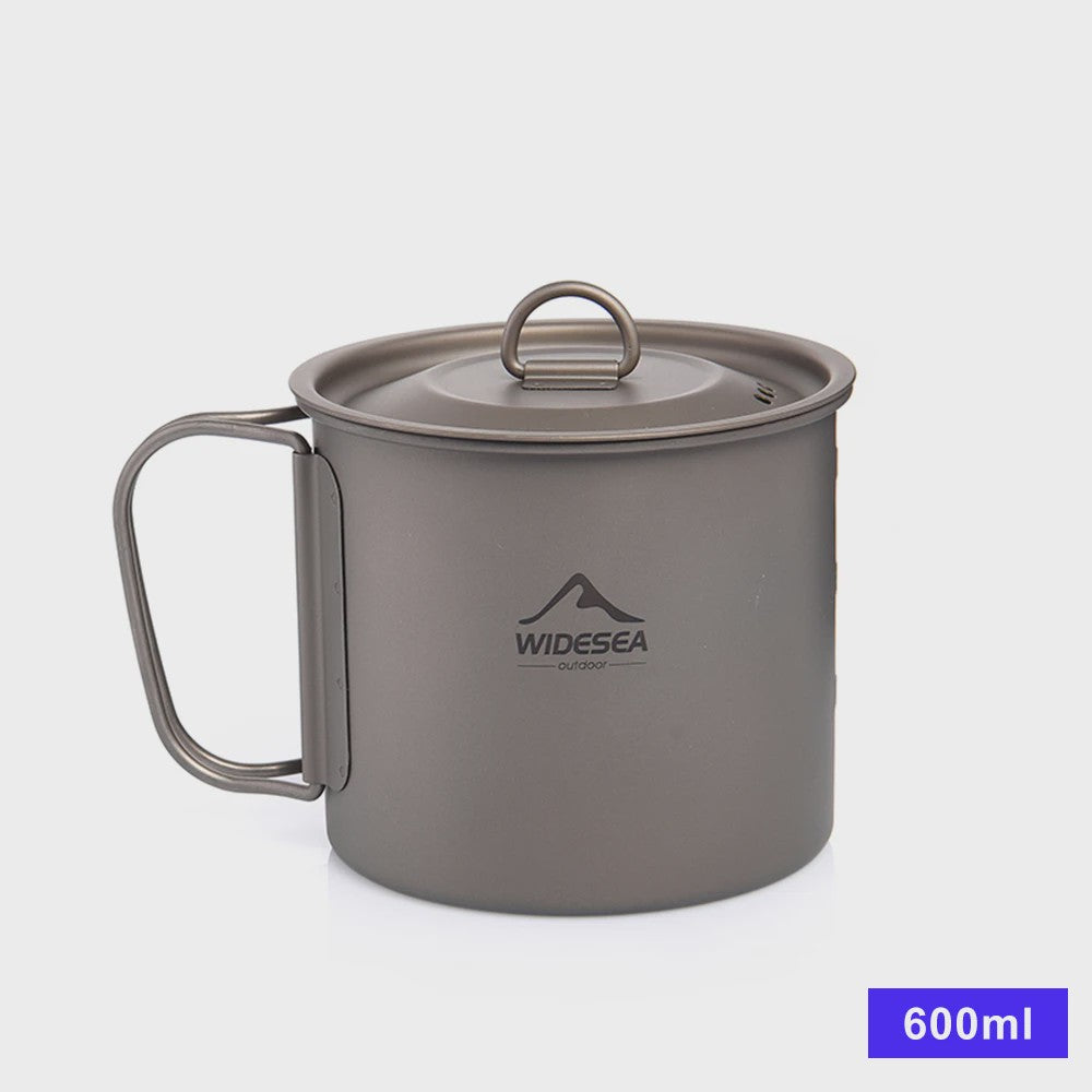 Widesea Titanium Camping Mok - Lichtgewicht & Duurzaam Outdoor Tafelgerei