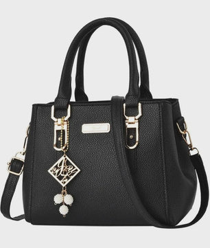 Luxe Leerlook Handtas Dames met Grote Capaciteit en Afneembare Schouderband