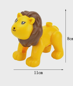 Grote Bouwstenen Dierenpark & Boerderij Figuren - Compatibel met Duplo
