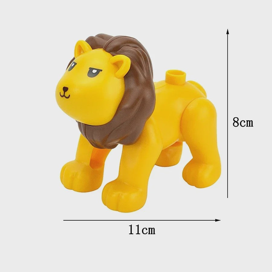 Grote Bouwstenen Dierenpark & Boerderij Figuren - Compatibel met Duplo
