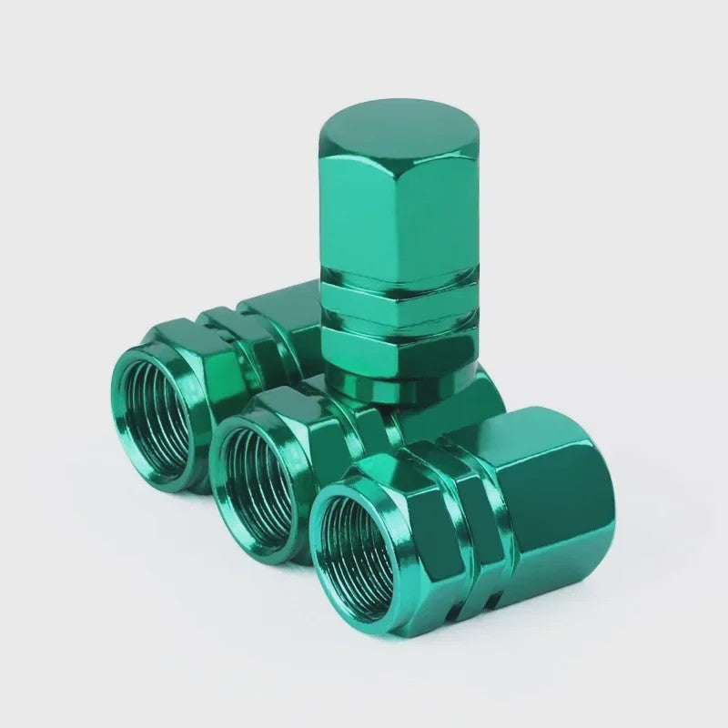Set Aluminium Ventieldopjes - Universeel voor Auto, Motor, Fiets - Stof- en Waterdicht