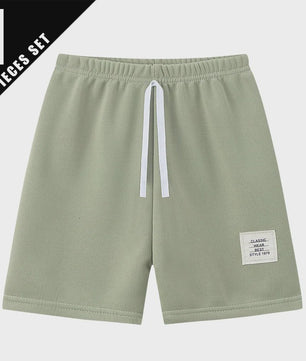 Comfortabele Kinder Shorts met Trekkoord en Elastische Taille - Jongens & Meisjes Casual Broekjes