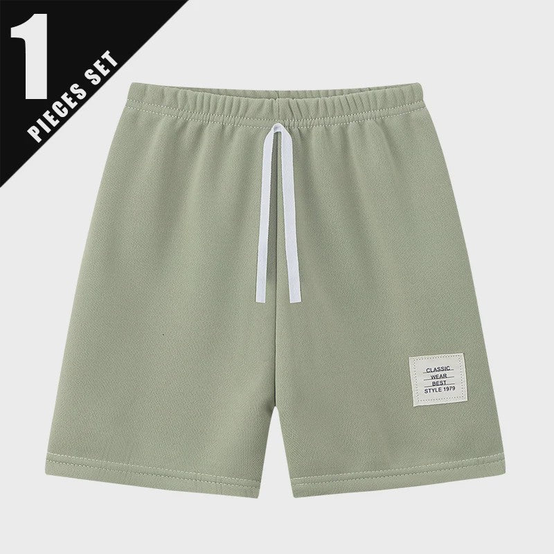 Comfortabele Kinder Shorts met Trekkoord en Elastische Taille - Jongens & Meisjes Casual Broekjes
