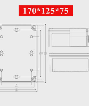 Waterproof Plastic Enclosure Box Electronic Electrical Project Box ABS Outdoor Junction Box Housing IP67 Project Instrument Case