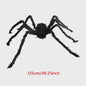 Enorme Zwarte Pluche Spin - Halloween Decoratie 30-200cm