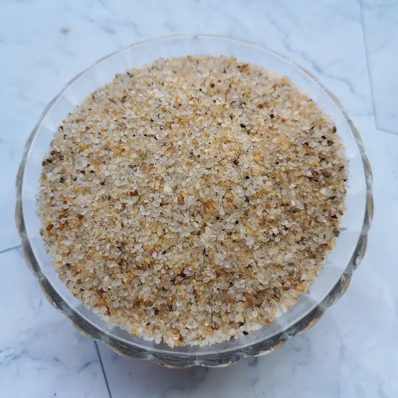 Natuurlijk Kristal Zand 500g - Bodemsubstraat voor Aquarium, Terrarium & Decoratie