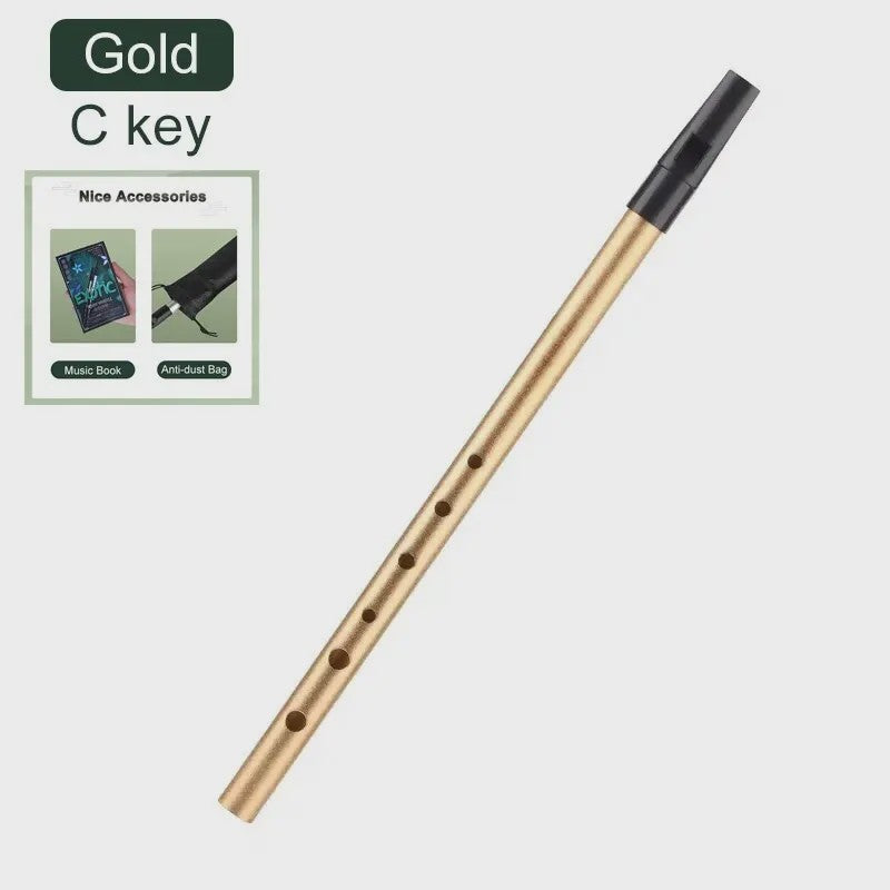 Authentieke Ierse Whistle Fluit - C/D Toets - 6 Gaten - Traditioneel Muziekinstrument