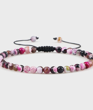 Natuurlijke 4mm Kralen Armbanden - Agate & Onyx - Yoga, Gebed & Stijlvol