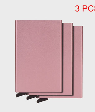 RFID Kaarthouder Portemonnee - Slank Metalen Pop-Up Wallet voor Heren & Dames