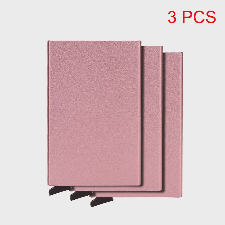RFID Kaarthouder Portemonnee - Slank Metalen Pop-Up Wallet voor Heren & Dames