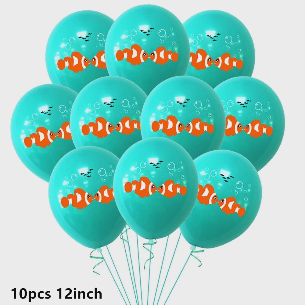 Nemo & Dory Verjaardagsdecoratie Set: Ballonnen, Banner & Cake Topper