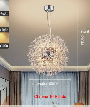Moderne Bloemvormige LED Hanglamp - Sterrenhemel Effect voor Woonkamer & Eetkamer