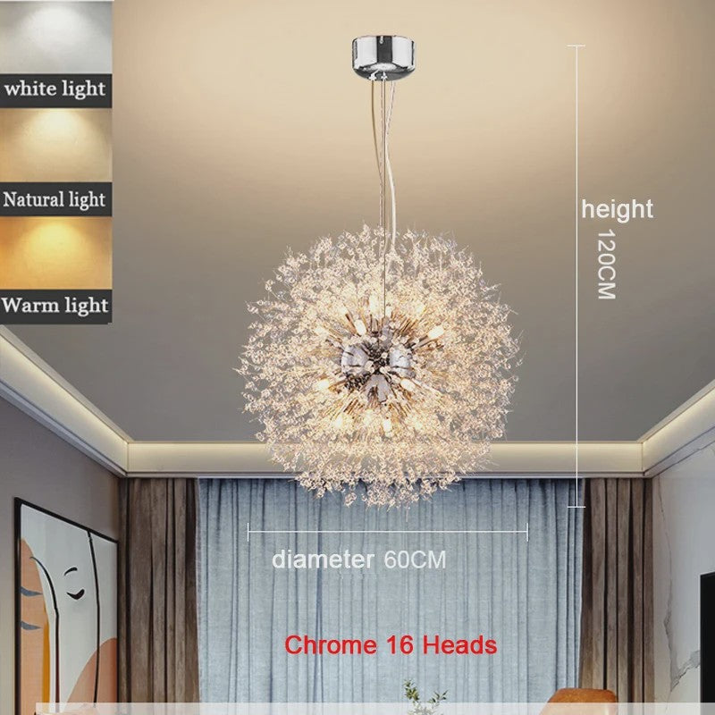 Moderne Bloemvormige LED Hanglamp - Sterrenhemel Effect voor Woonkamer & Eetkamer