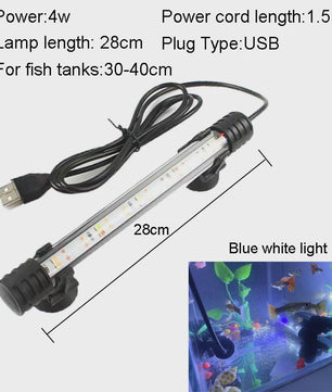 Waterdichte LED Aquarium Verlichting - USB Aangedreven, Plantengroei Lamp (18-58cm)