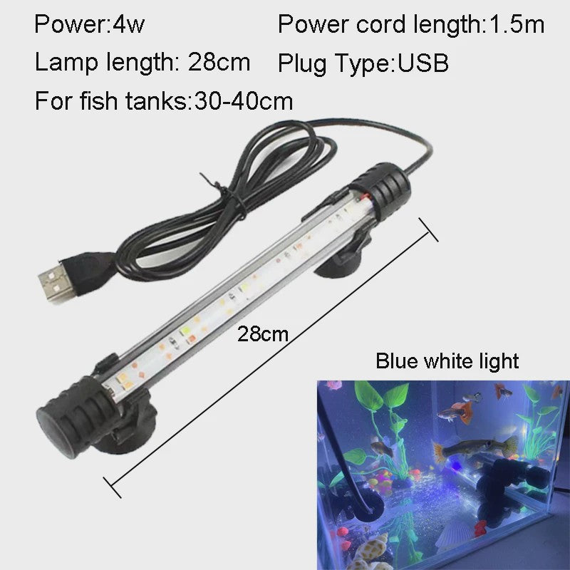 Waterdichte LED Aquarium Verlichting - USB Aangedreven, Plantengroei Lamp (18-58cm)