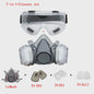 Half Gelaat Stofmasker Set met 503 Deeltjesfilters en Veiligheidsbril - Ideaal voor Industrie, Verfspuiten en Slijpen