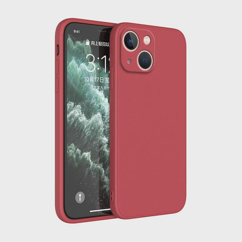 Luxe Vloeibare Siliconen Hoesje met Camera Bescherming voor iPhone 14 Plus, 11, 12, 13, 14 Pro Max, 12 Mini, 13 Mini