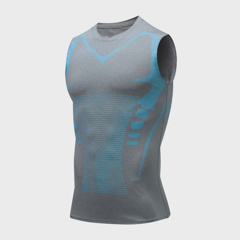 Heren Compressie Tanktop - Sneldrogend Sportshirt voor Fitness & Bodybuilding