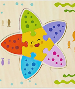 Houten 3D Puzzels voor Kinderen - Leerzaam Dieren Tangram Puzzel Speelgoed