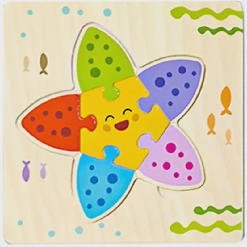 Houten 3D Puzzels voor Kinderen - Leerzaam Dieren Tangram Puzzel Speelgoed