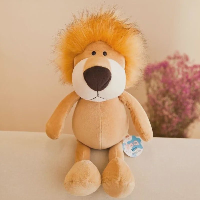 Zachte Pluche Dieren Knuffels - Jungle Dieren Leeuw, Olifant, Tijger, Aap & Meer