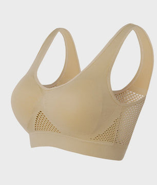 Seamless Sports BH met Uitsparingen & Push-up - Dames Yoga, Fitness & Running (M-6XL)