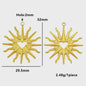 Set van 4 Gouden Bedeltjes: Zon, Hart, Schelp, Vis & Cactus - Roestvrij Staal 18k Goud PVD - DIY Sieraden Maken