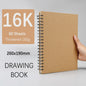 Professioneel Schetsboek 160gsm - 30 Vel Dik Tekenpapier met Spiraalbinding