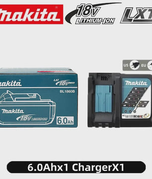 Makita 18V 6.0Ah Li-ion Accu BL1860 LXT - Krachtige Vervanging voor 18V Gereedschap