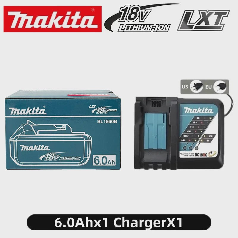 Makita 18V 6.0Ah Li-ion Accu BL1860 LXT - Krachtige Vervanging voor 18V Gereedschap