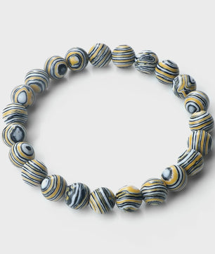 8mm Natuurlijke Malachiet Edelsteen Armband - Handgemaakt, Elastisch