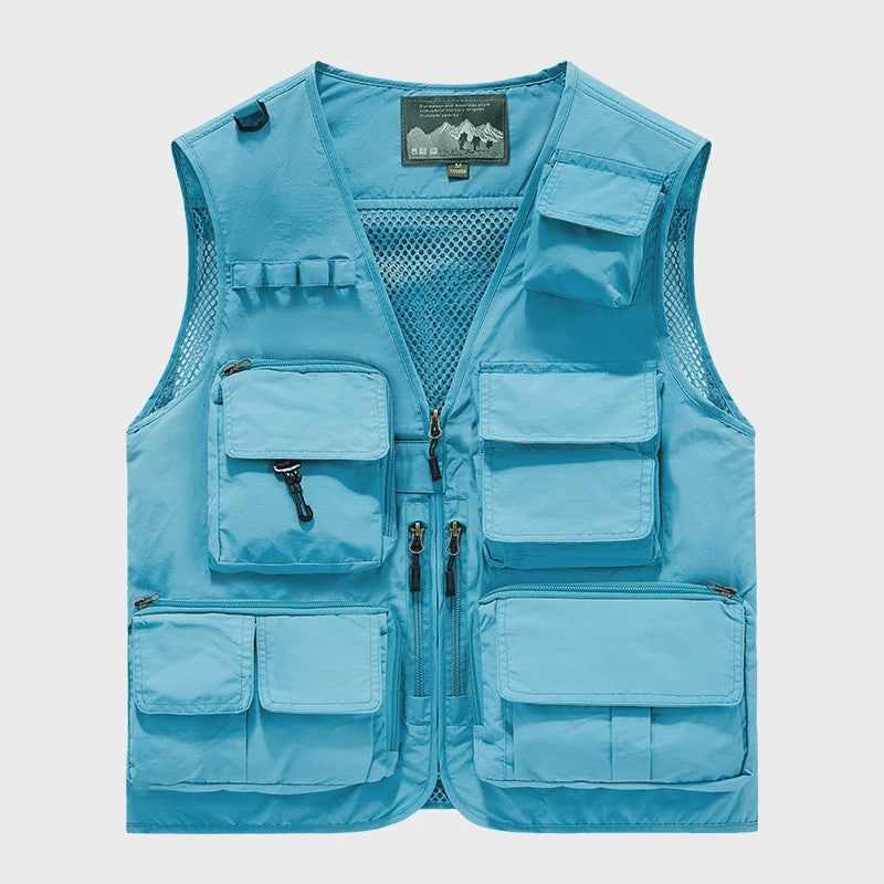 Herfst/Winter Heren Outdoor Werkkleding Vest met Mesh - Ademend & Veel Zakken