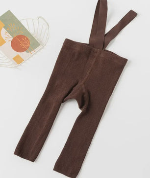 Baby Leggings met Bretels - Hoge Taille & Elastisch - Lente Kleding voor Jongens en Meisjes (1-2 Jaar)