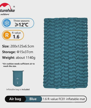 Naturehike Opblaasbaar Slaapmatje - Ultralicht & Compact Kampeerbed