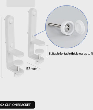 Modulaire Bureau Pegboard Organizer - Wandmontage, Staand & Clip-on