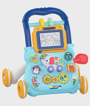 Multifunctionele Loopwagen met Muziek en Tekenbord voor Baby's (12M+)