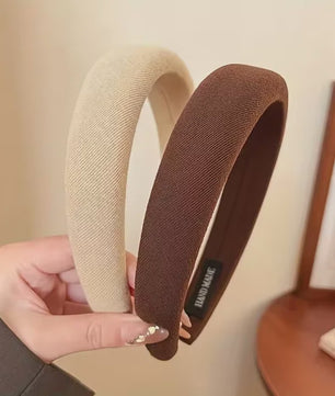 Modieuze Dames Hoofdband - Zachte Sponge Band voor Gezichtswas & Stijl