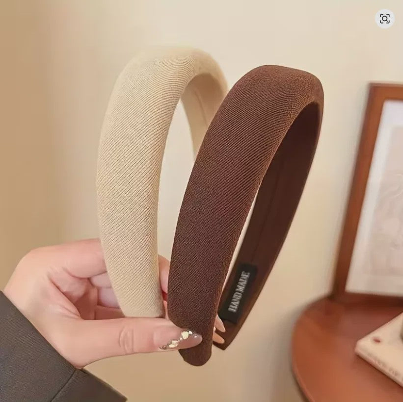 Modieuze Dames Hoofdband - Zachte Sponge Band voor Gezichtswas & Stijl