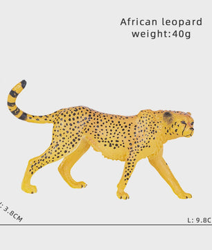Realistische Wild Animal Speelgoed Set: Olifant, Leeuw, Cheetah, Tijger - Educatief Cadeau