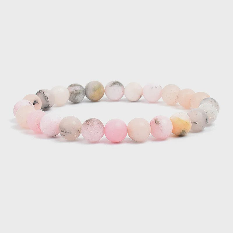 Natuurstenen Kralen Armband - Amethist, Aquamarijn, Jade & meer