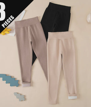 Warme Kinder Leggings voor Herfst & Winter - Fleece gevoerd, Hoge Taille