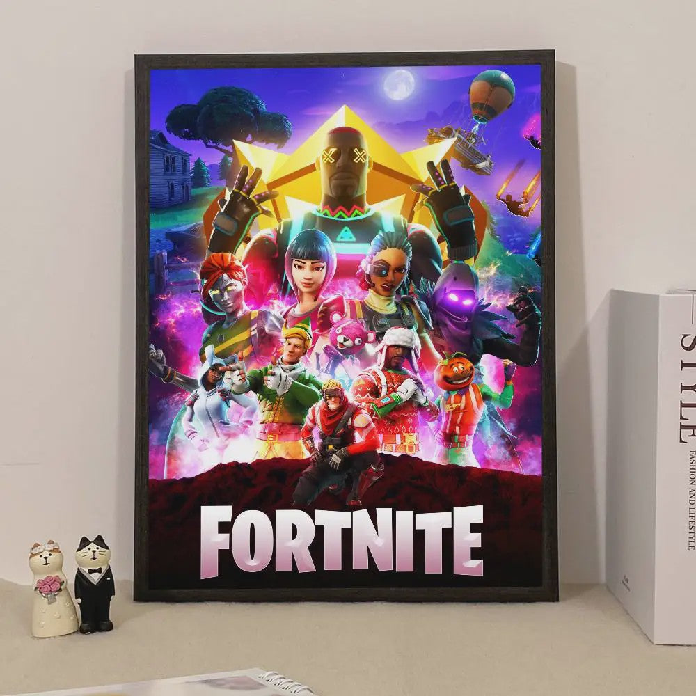 Fortnite Game Poster - Decoratieve Muurkunst voor Fans