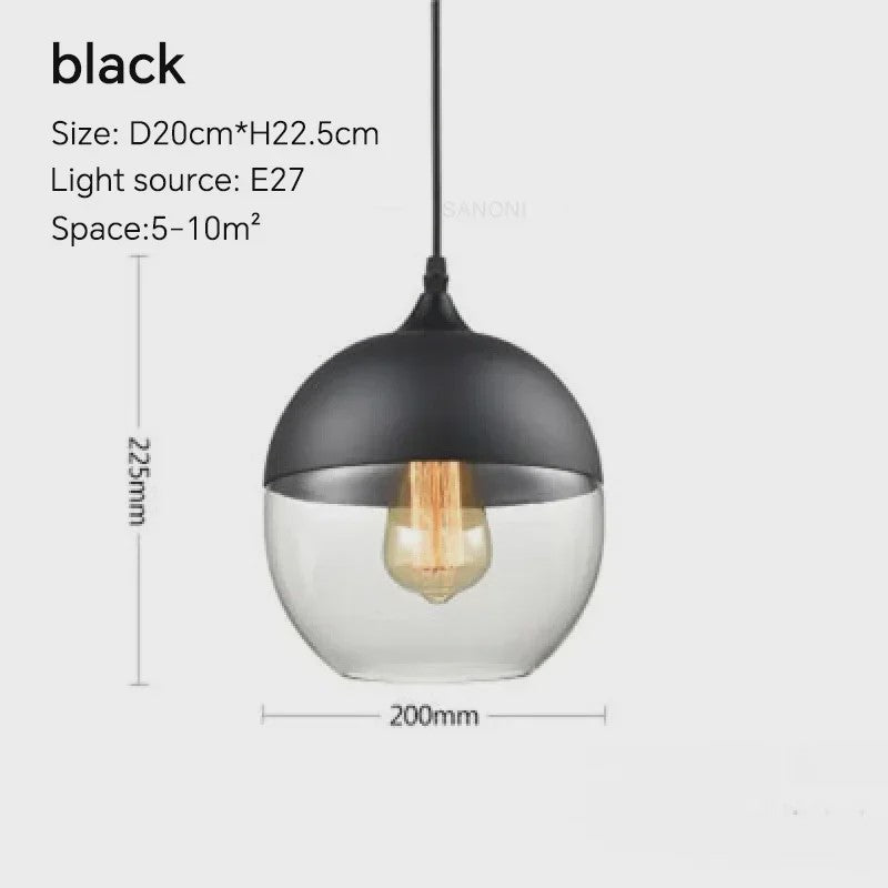 Scandinavische Houten LED Glas Hanglamp - Modern Design voor Woonkamer, Eetkamer & Slaapkamer