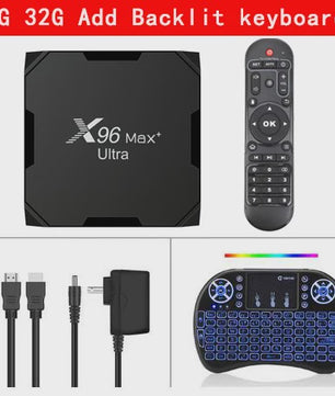X96 MAX Plus Ultra Android 11 TV Box - 4K/8K Media Player met S905X4 Quad Core & 4GB RAM