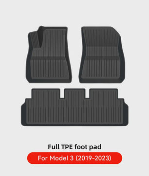 YZ Vloermatten Set voor Tesla Model Y & Model 3 (2021-2026) - TPE Waterdicht & Antislip
