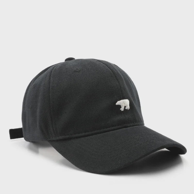 Unisex Katoenen Baseballpet met IJsbeer Embroidery - Zomer & Casual Stijl